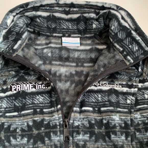 Columbia Aztec Fleece Zip Pockets Jacket Size L - Picture 8 of 11